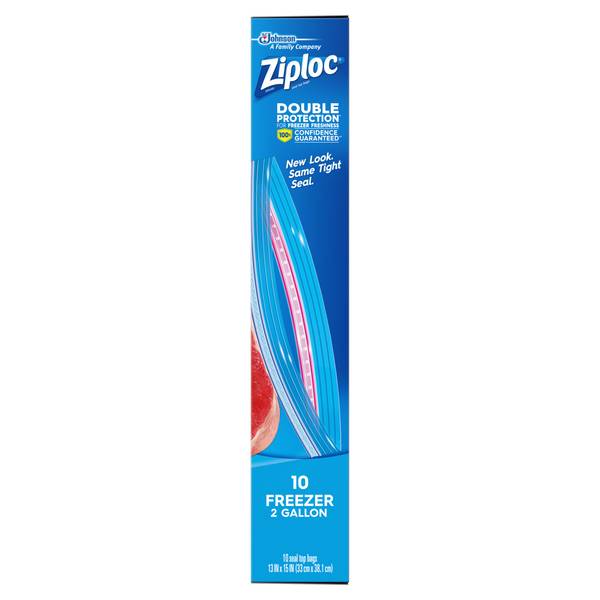 Ziploc 10-Count 2 Gallon Freezer Bags - 2570001132 | Blain's Farm