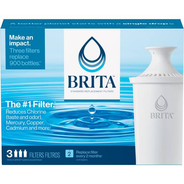 Brita Standard Pitcher Replacement Filter (Pack of- 3) in the Replacement  Water Filters & Cartridges department at