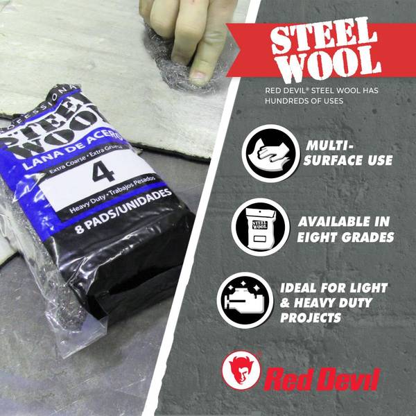 Red Devil 16-Pack Coarse #3 Steel Wool - 0316 | Blain's Farm & Fleet