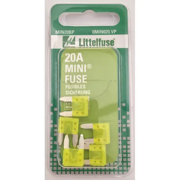 Littelfuse BLN020 FUSE 20A 250VAC ONE TIME FAST