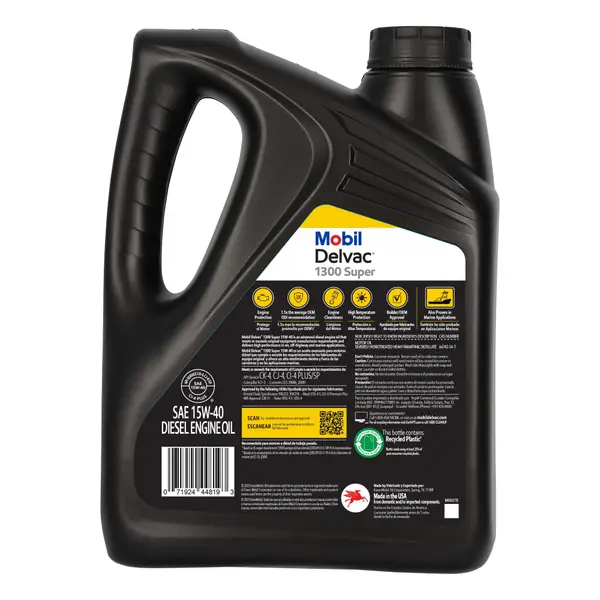 Mobil Delvac 1300 Super 15W-40 Heavy Duty Synthetic Blend Diesel