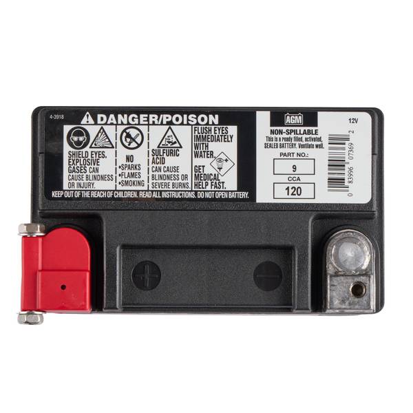 B.S Farm様 Blain's Farm & Fleet AGM Powersport Battery, Group Size 9, 120 CCA