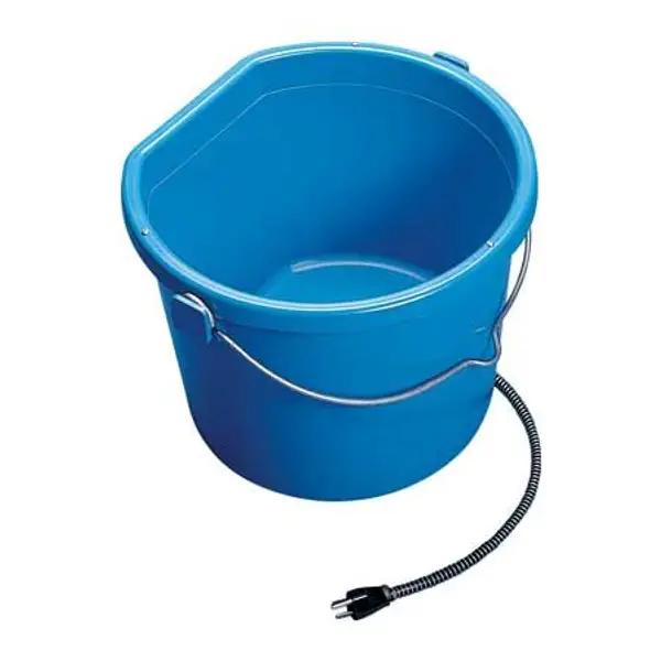 Allied Precision Heated Flatback Bucket, Blue, 10 qt