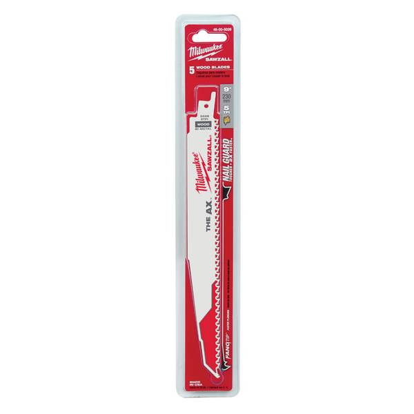 Photo of 5-Pack 9" 5 TPI The Ax Sawzall Blades