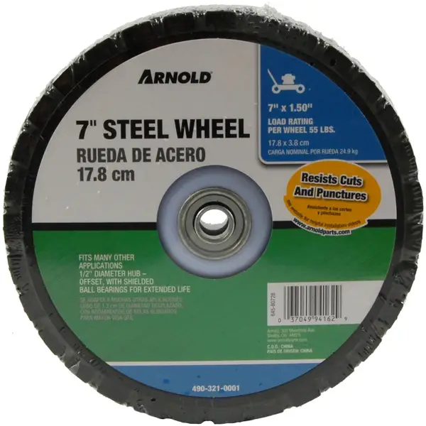 Arnold Diamond Tread Steel Wheel - 490-321-0001 | Blain's Farm & Fleet