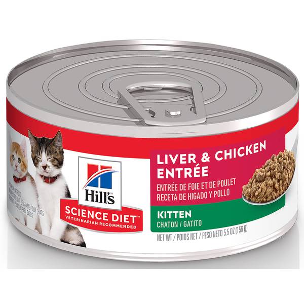 Hill's Science Diet Liver & Chicken Entree Canned Cat Food, 5.5 oz