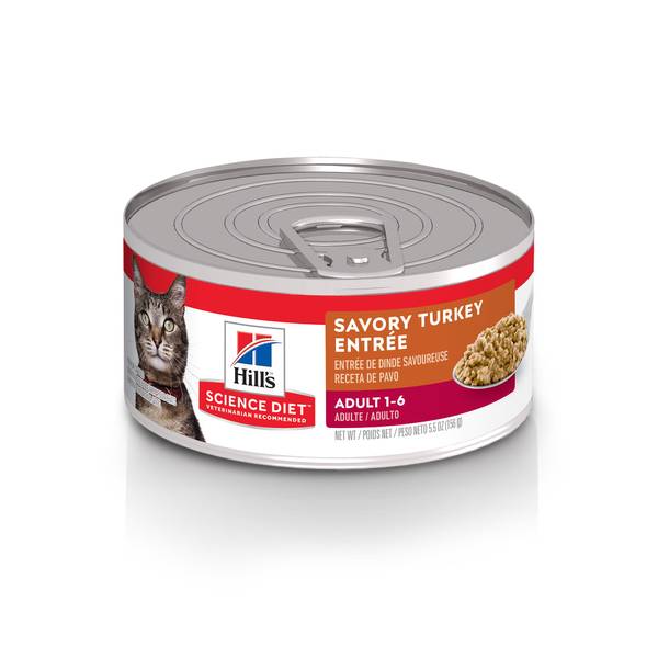 Hill s Science Diet Adult Savory Turkey Entree Canned Cat Food