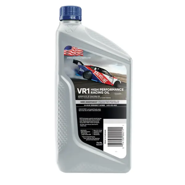 Valvoline 1 Quart VR1 Racing SAE 20W-50 Motor Oil - 822347
