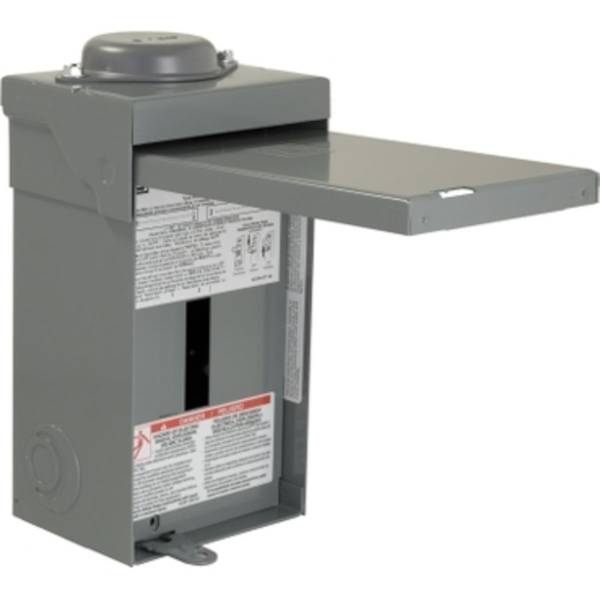 Square D QO 70-Amp 2-Space Outdoor Main Lug Load Center