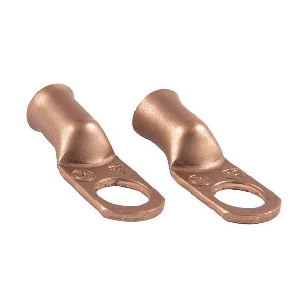 Deka 2-Pack 2 & 6 Gauge Copper Battery Cable Lugs