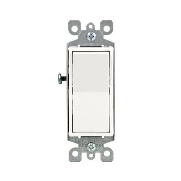 Leviton Decora Single Pole Ac Quiet Rocker Switch White S12 05601