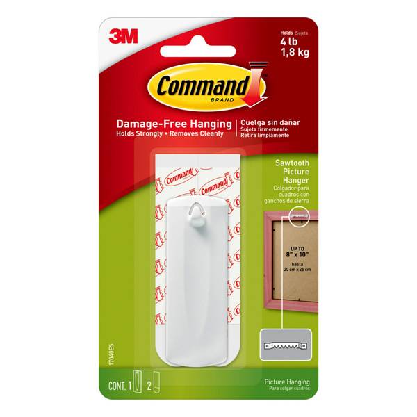 Buy 3M Command 17201-ES Picture Hanging Strips, Medium, Holds 4 Kg. Whole  Pack, 4 Pairs/Pack Online