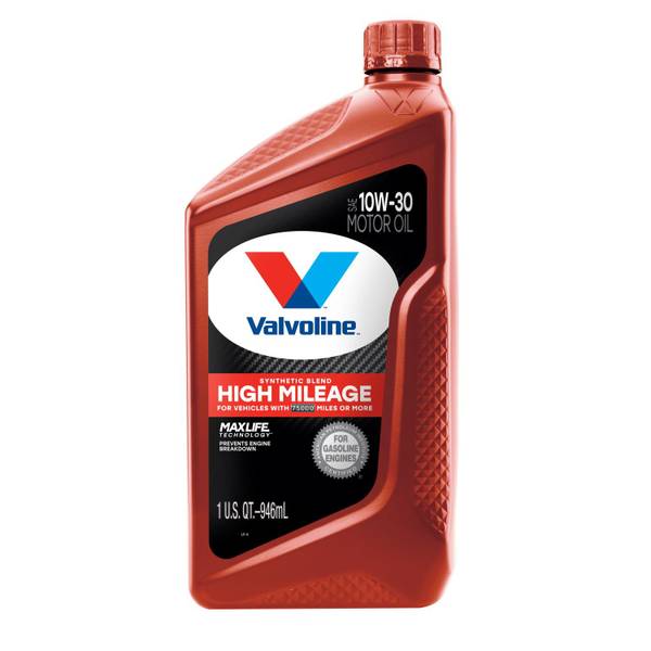 Photos - Engine Oil Valvoline 1 Quart High Mileage with MaxLife Technology SAE 10W-30 Synthetic Blend Motor Oil 797976 