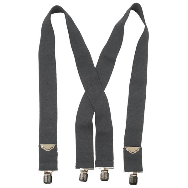 Work n' Sport Men's 2" Casual Suspenders, Charcoal, XL 800510CHAR Blain's Farm & Fleet