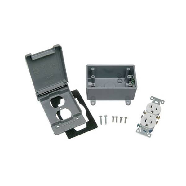 Bell Outdoor Single Gang Vertical Duplex Kit - 5839-5WRTR | Blain's ...