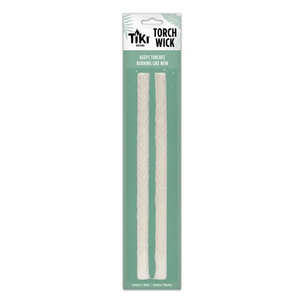 TIKI® Brand 2-Pack 9 Inch Replacement Fiberglass Torch Wicks White