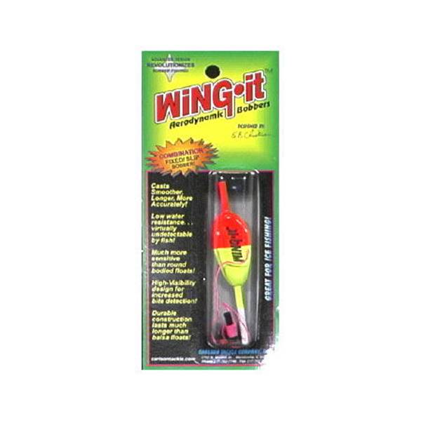 WingIt Small Chartreuse Red Bobber - CA80102