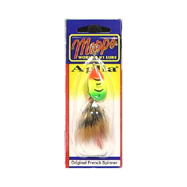 Mepps Firetiger and Brown Aglia Squirrel Tail Fishing Lure - B3STHFT-BR