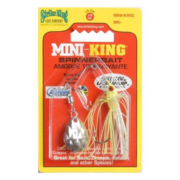 Strike King Mini-King 1/8oz Spinnerbaits - White