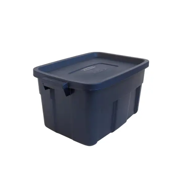 Nicole Home Collection Storage Container with Lid Large Rectangular Blue 34 oz