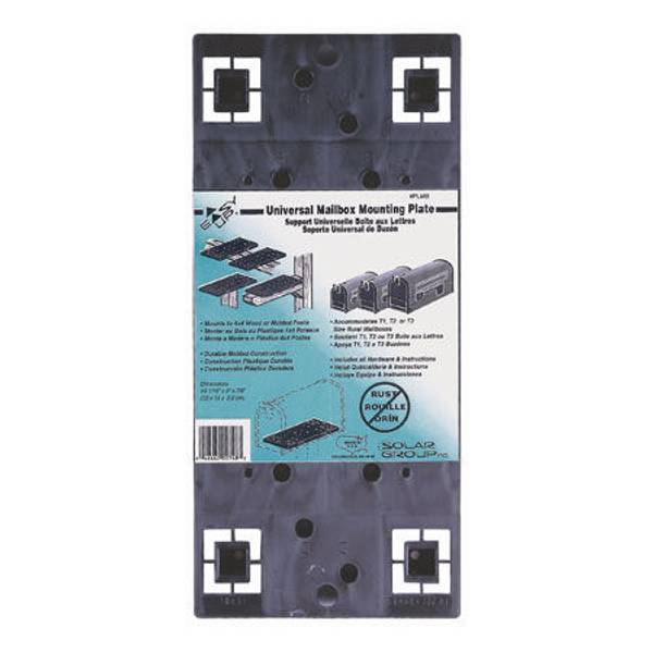 Gibraltar Poly Universal Mailbox Mounting Plate PLMB0060 Blain's