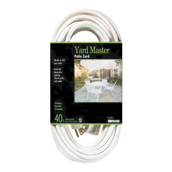 Yard Master 40' Patio Extension Cord 992382 Blain's Farm & Fleet