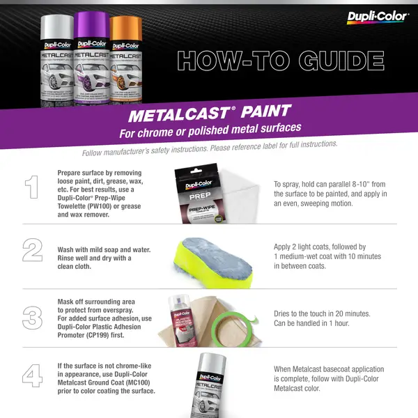 Dupli-Color MC200 Metal Cast Red Anodized Spray Paint - 11oz Can - Heat Resistant Coating
