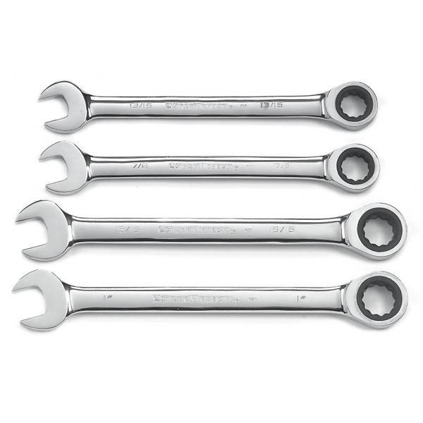 GearWrench 4Piece 72Tooth 12 Point Jumbo Ratcheting Combination SAE