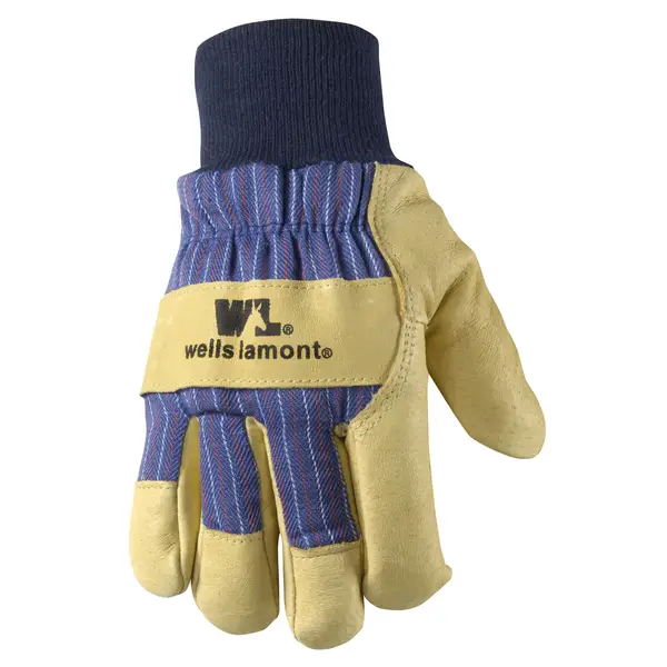 Wells Lamont Men's Leather Palm Gloves Palomino M 1 pair 