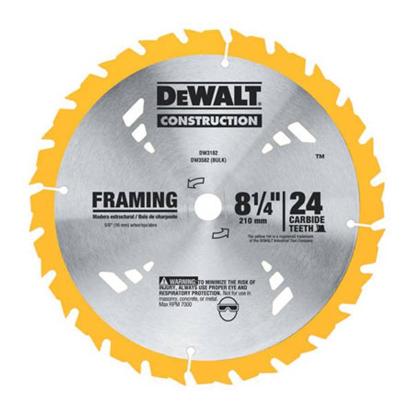 DEWALT Carbide Framing Circular Saw Blade DW3182 Blain's Farm & Fleet
