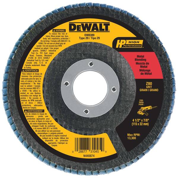 Photo of 4-1/2" x 5/8"-11 60 Grit Type 29 HP Flap Disc