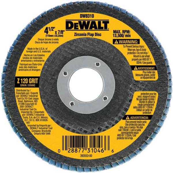 Photo of 4-1/2" x 5/8"-11 60 Grit Type 29 HP Flap Disc