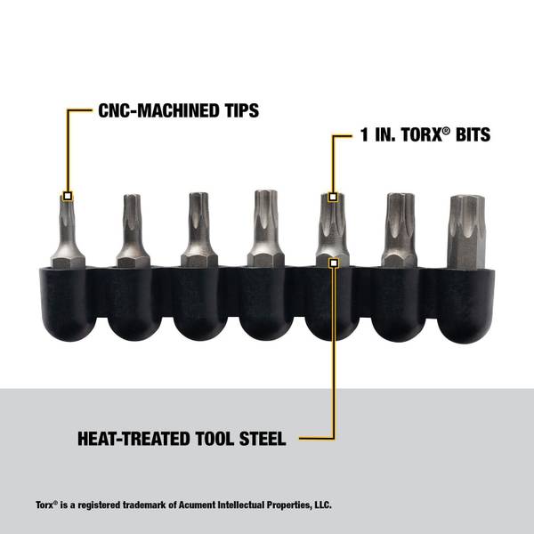 DEWALT 7-Piece TORX Bit Tip Set - DW2067 | Blain's Farm & Fleet