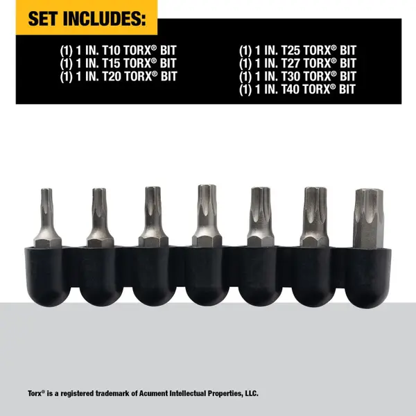 DEWALT 7-Piece TORX Bit Tip Set - DW2067 | Blain's Farm & Fleet