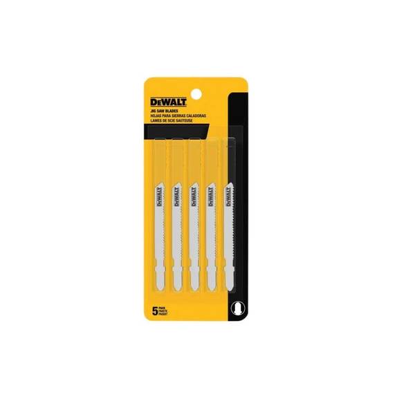 Photo of 5-Piece 3" 18 TPI T-Shank Cobalt Steel Jig Saw Blade