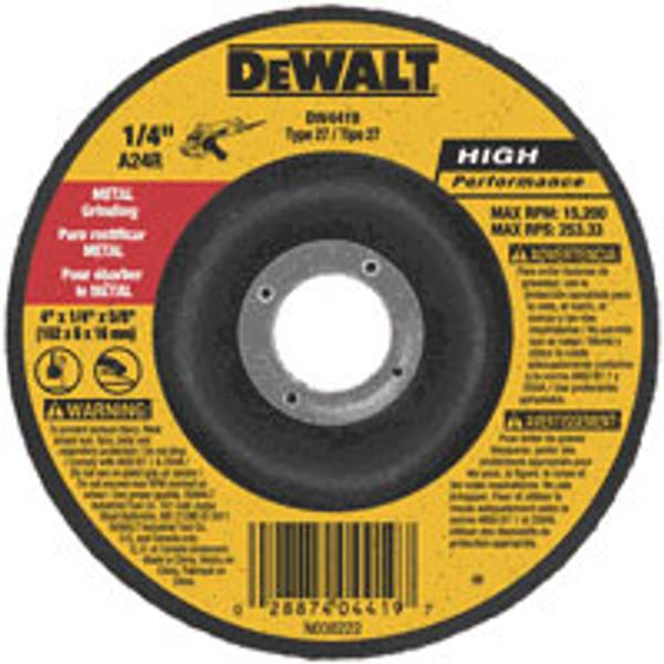 Photo of 4-1/2"x1/4" HP Metal Grinding Wheel