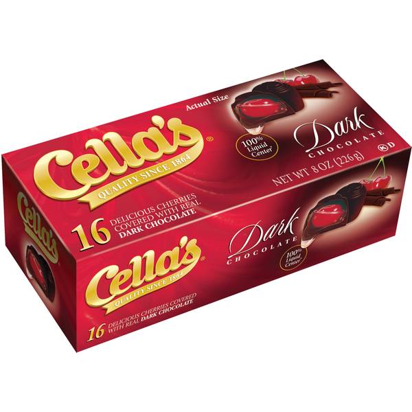 Cella's 8 oz Dark Chocolate Covered Cherries