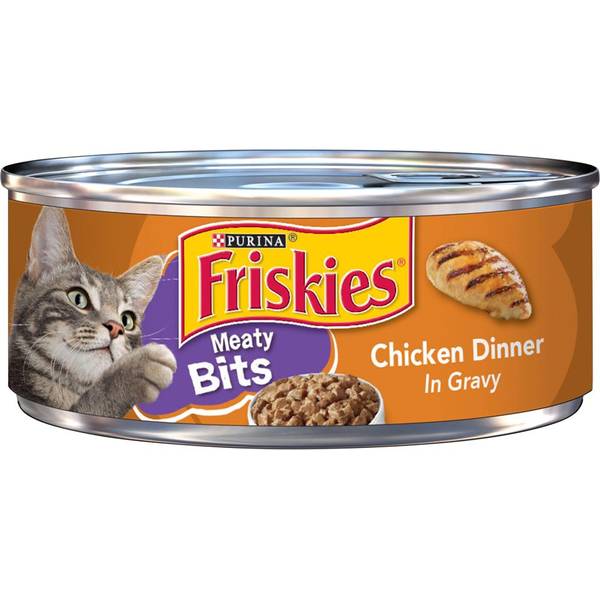 Friskies 5.5 oz Meat Bits Chicken Dinner Cat Food 198 705 15