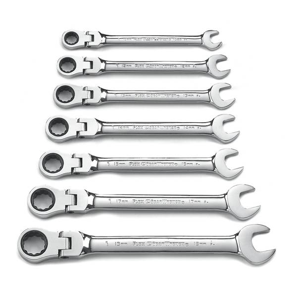GearWrench 7-Piece 72-Tooth 12 Point Flex Head Ratcheting