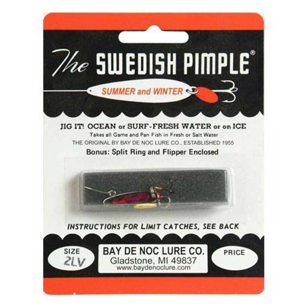 Bay de Noc Lure Co. Swedish Pimple Ice Fishing Lure - 2CH