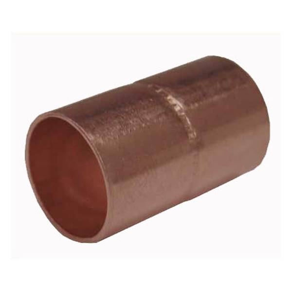 Bag of 10 1 1/2" Copper Coupling with Rolled Stop CxC 