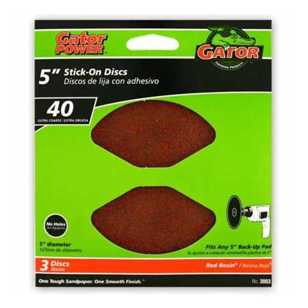 Photo of 5" Stick - On Sandpaper Disc 3 Pack