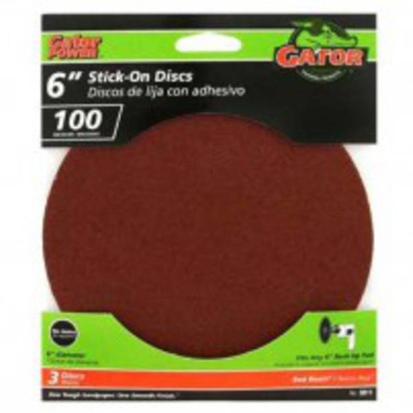 Photo of 6" Stick - On Sandpaper Disc 3 Pack