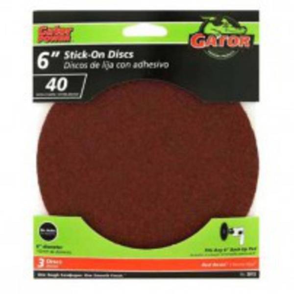 Photo of 6" Stick - On Sandpaper Disc 3 Pack