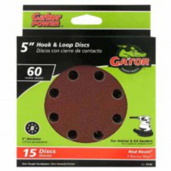 Photo of 5" Red Resin 8 Hole Hook and Loop Disc 15 Pack