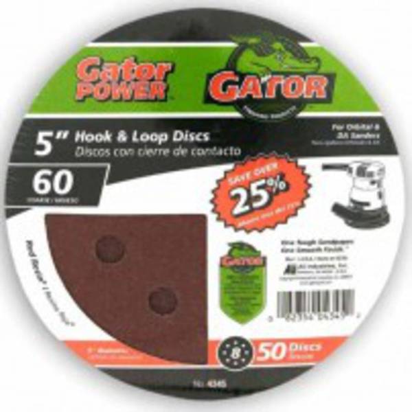 Photo of 5" Red Resin 8 Hole Hook and Loop Disc 50 Pack