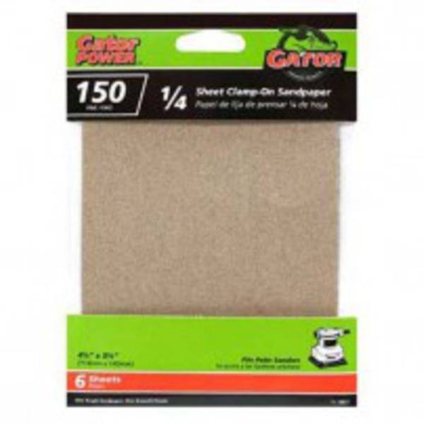 Gator 1/4 Sheet Clamp - On Sandpaper 6 Pack