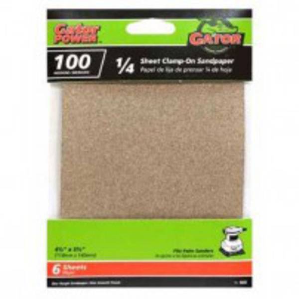 Photo of 1/4 Sheet Clamp - On Sandpaper 6 Pack