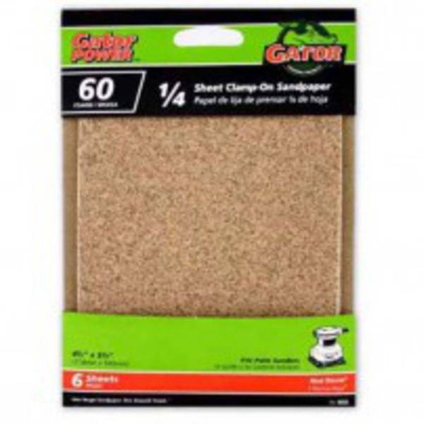 Photo of 1/4 Sheet Clamp - On Sandpaper 6 Pack