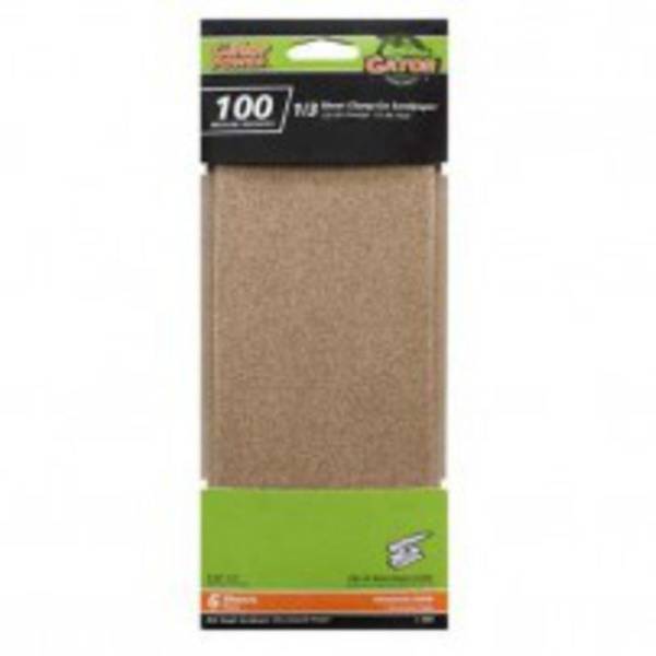 Photo of 1/3 Sheet Clamp-On Sandpaper 6 Pack